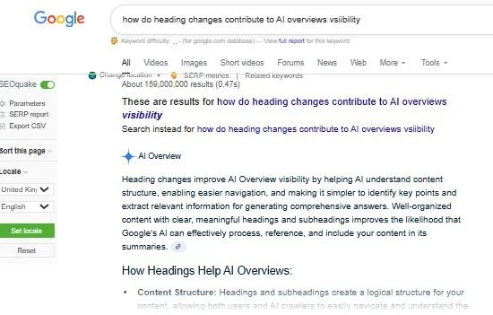 headline change better ranking — website copywriting for small businesses