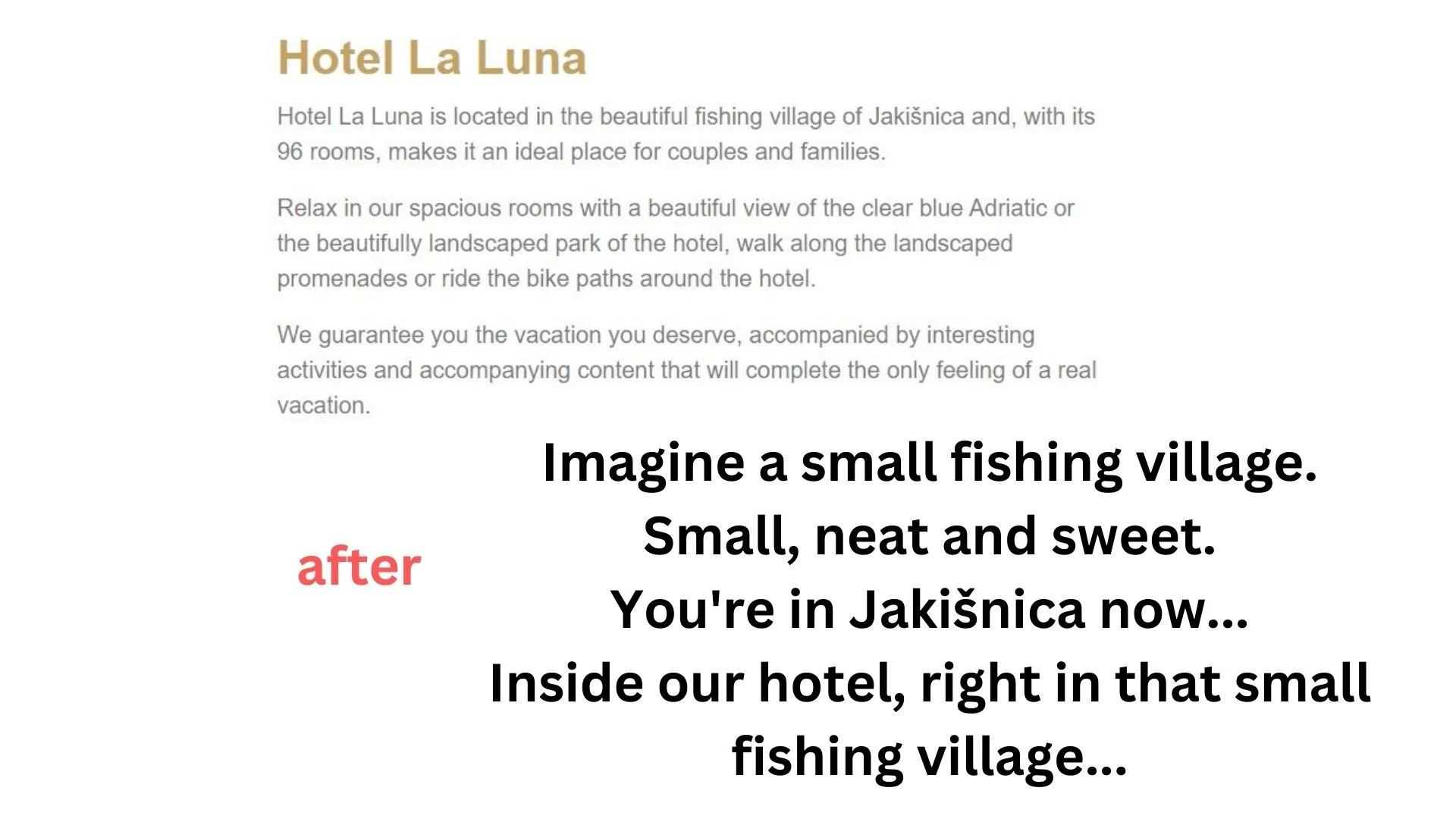 website copy audit after