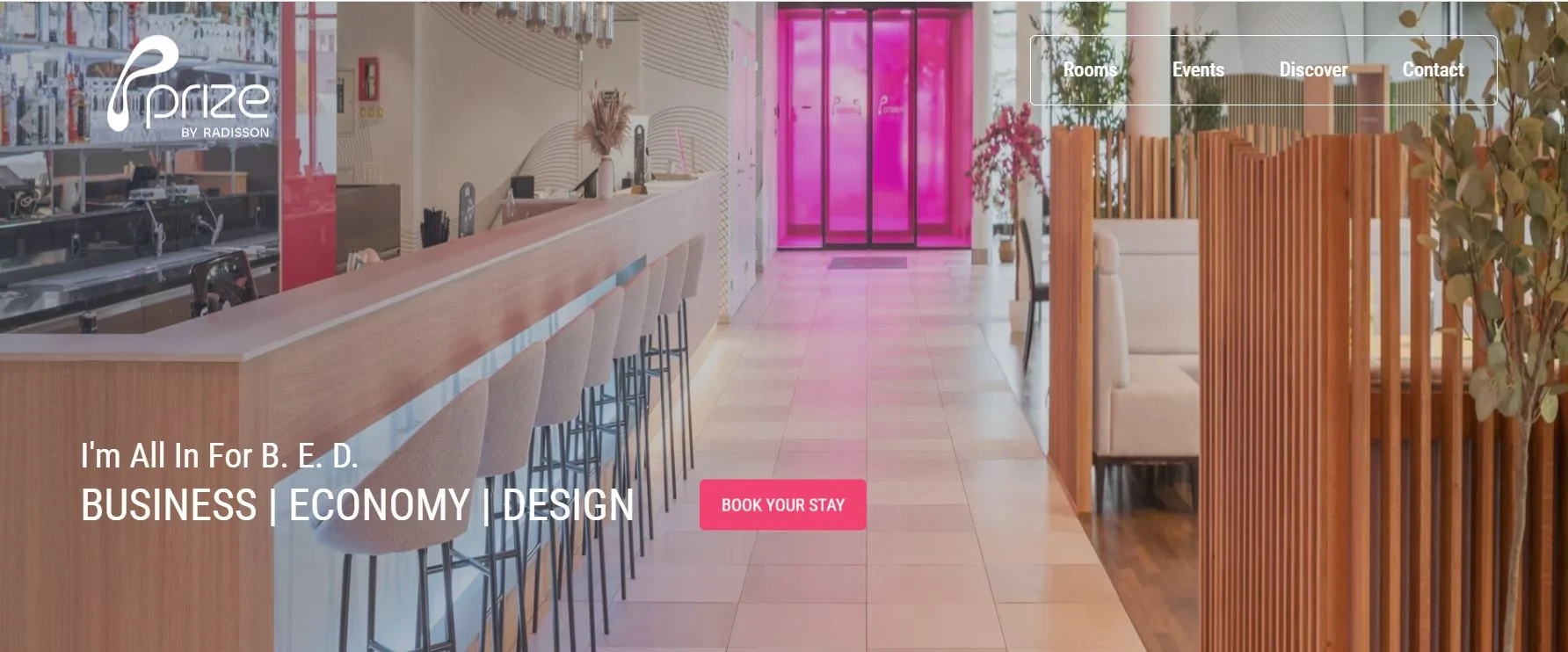 redesigning new hero section for a Swiss hotel