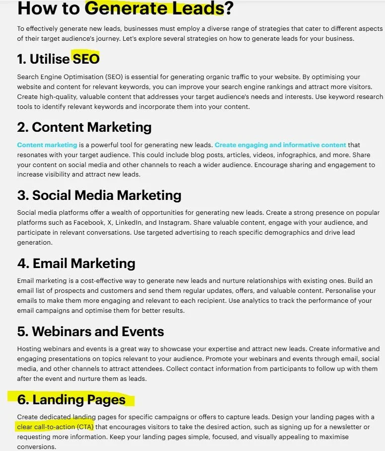 How to get new leads - Adaglobal