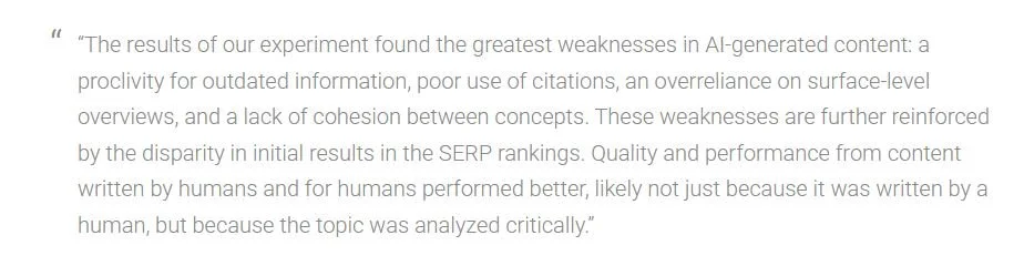 AI can't replace copywriting services