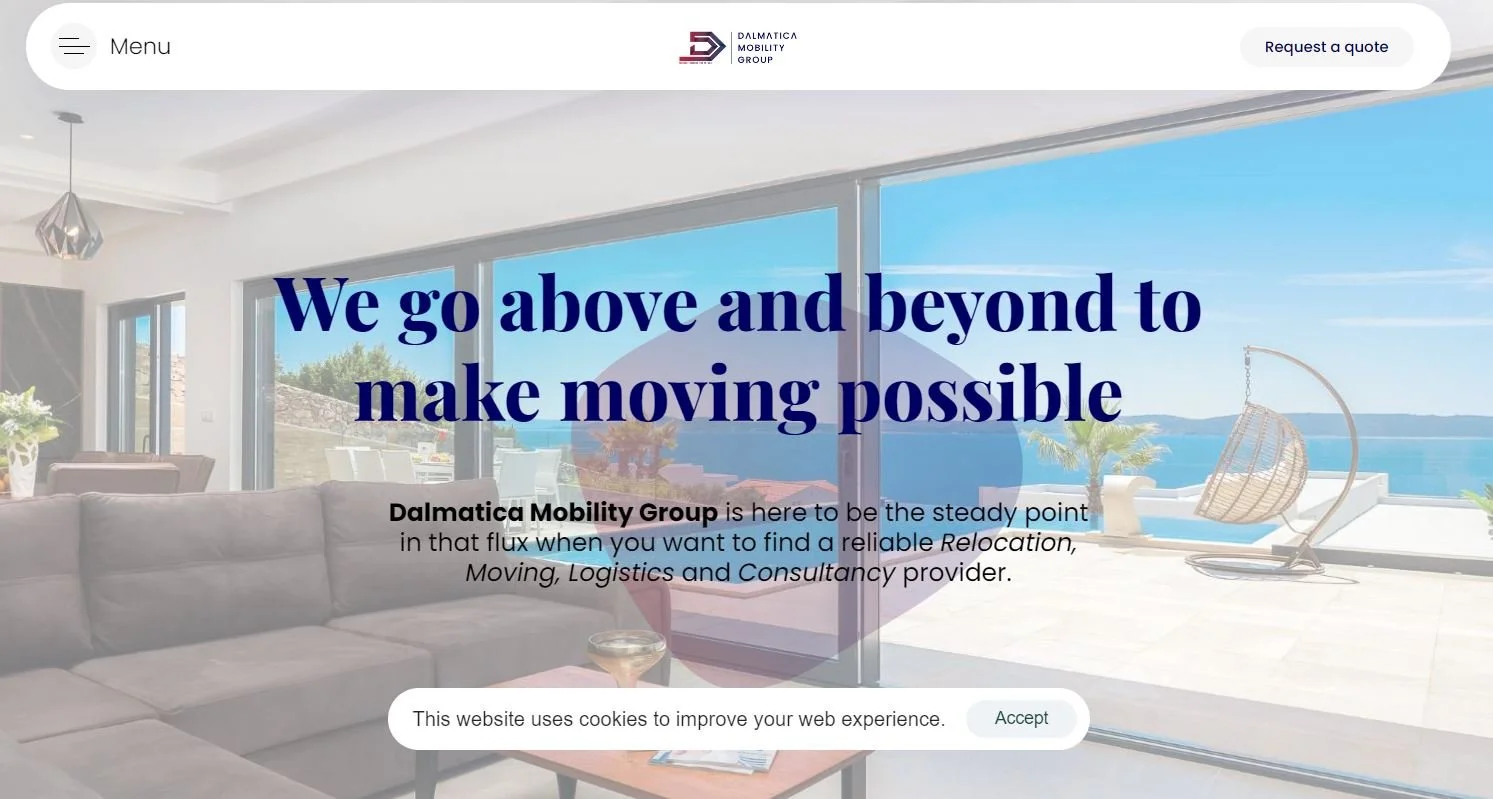 website copywriting project - Tralangia