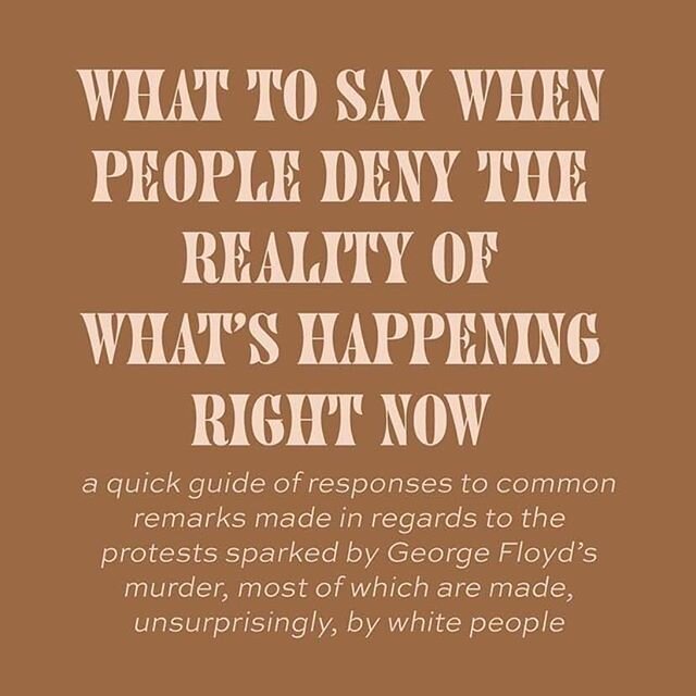 Speak up. #whitesilenceisviolence PS. If you know who created this, please let me know so I can add credit!