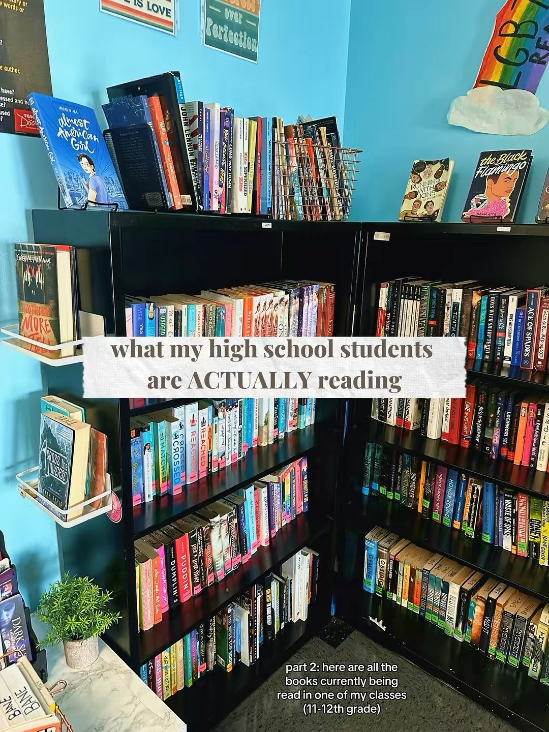 As a high school English teacher and a YA author, I get asked all the time about what teens these days are *actually* reading. 

And since you all loved my last post, I figured we could do second peek behind the curtain and look at what one of my hig