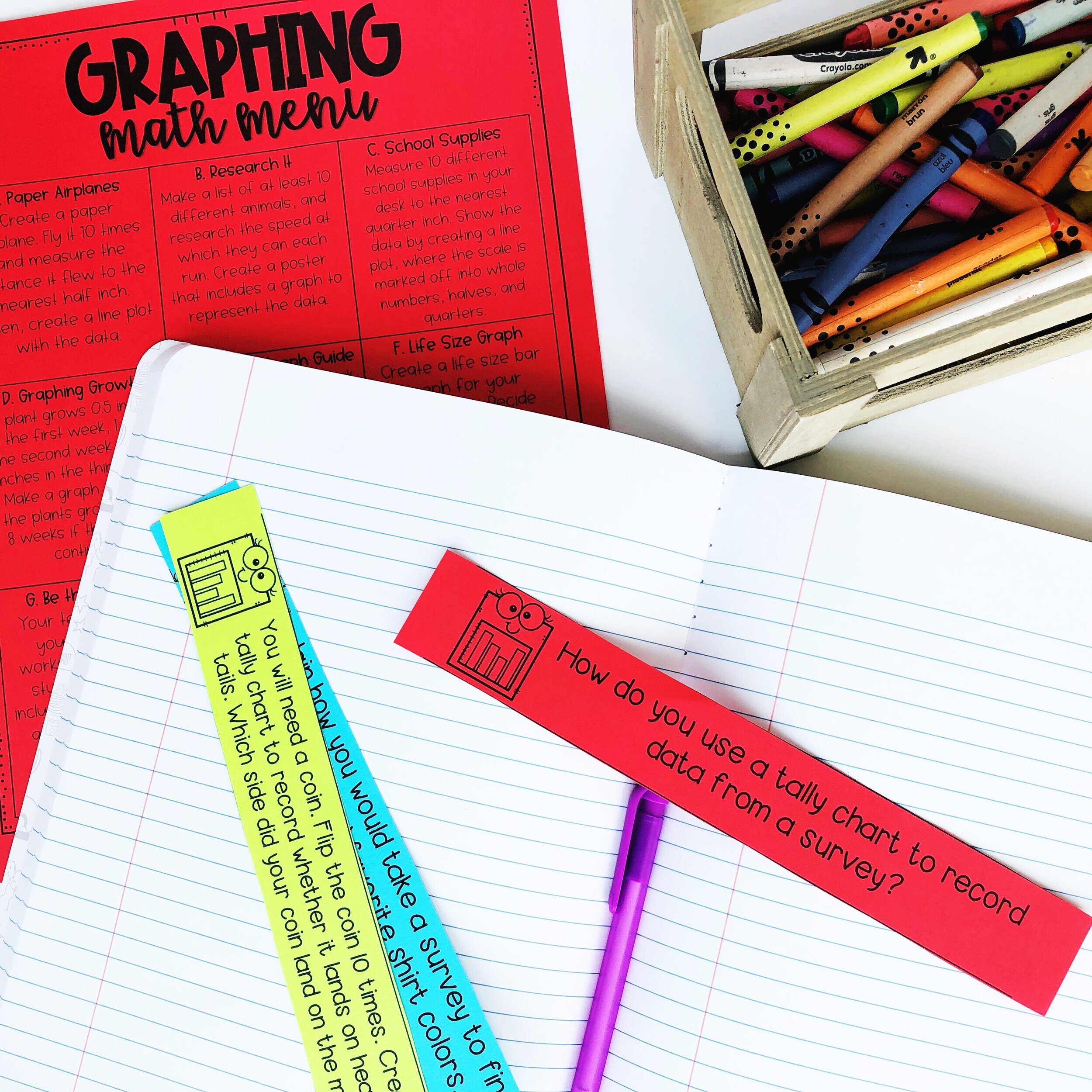 Graphing Math Craft for Bar Graphs – Teaching with Briana Beverly