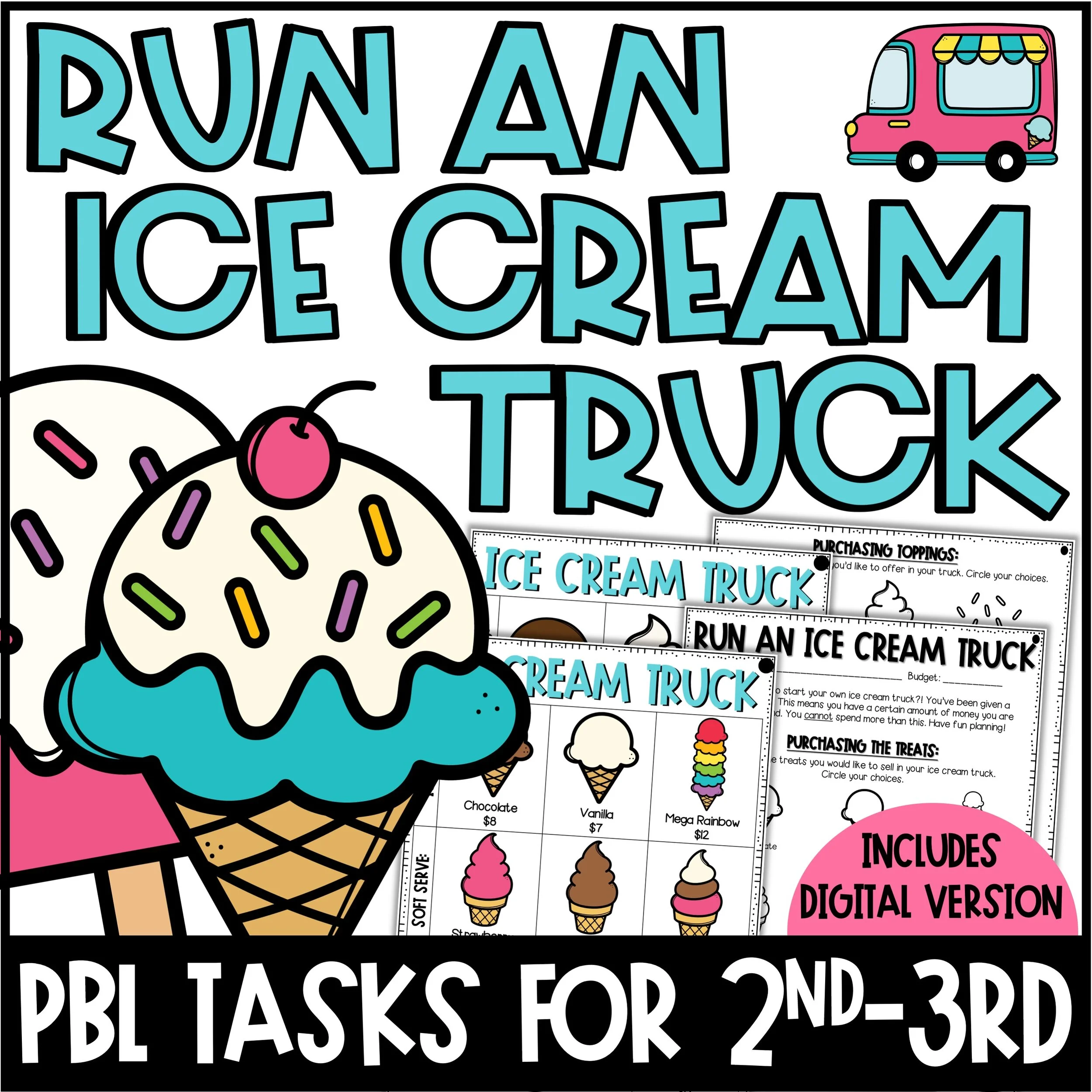 Run an Ice Cream Truck Math PBL Project