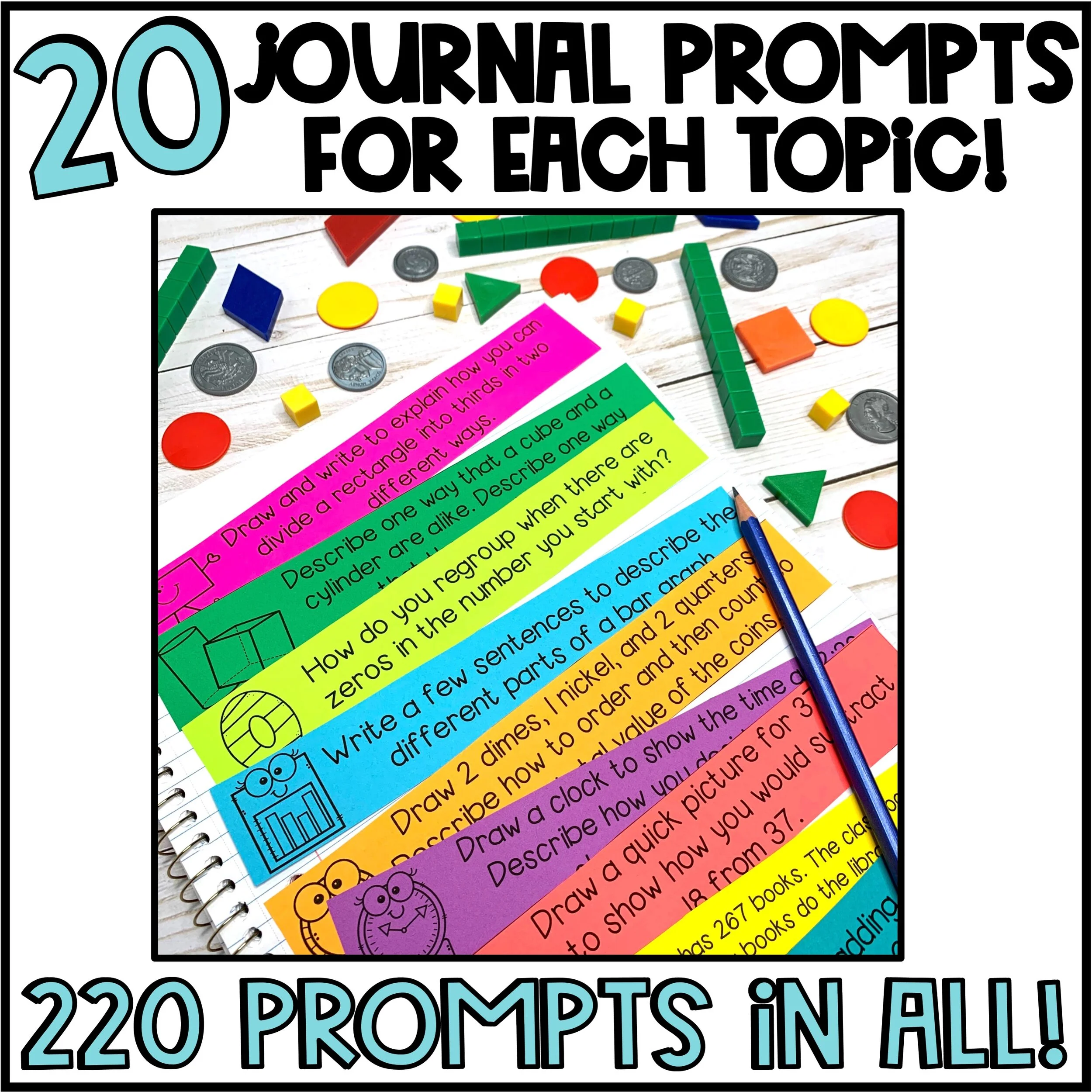 2nd Grade Math Journal Prompts BUNDLE — Teaching With Briana Beverly