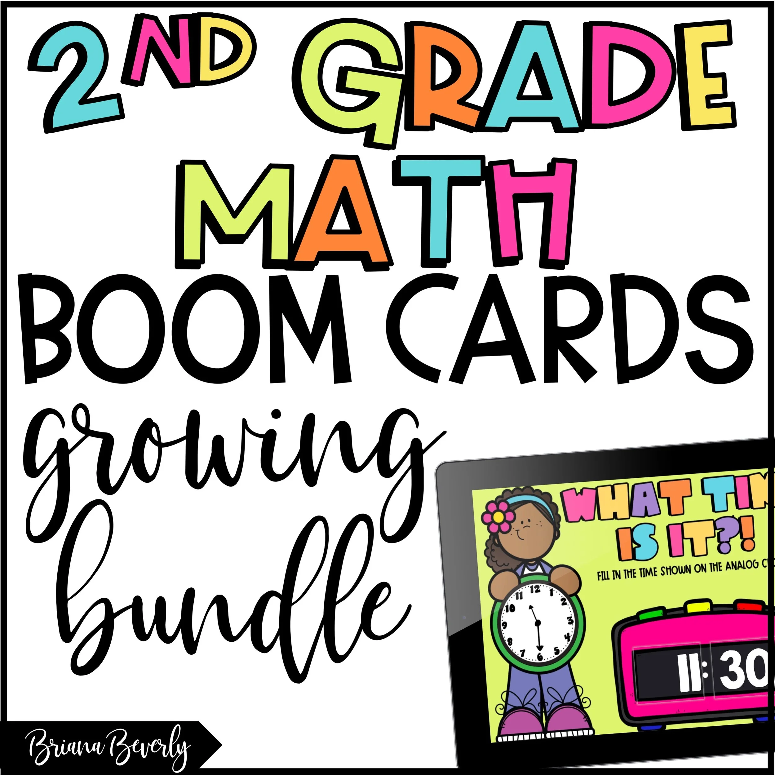 2nd Grade Math BOOM Cards BUNDLE