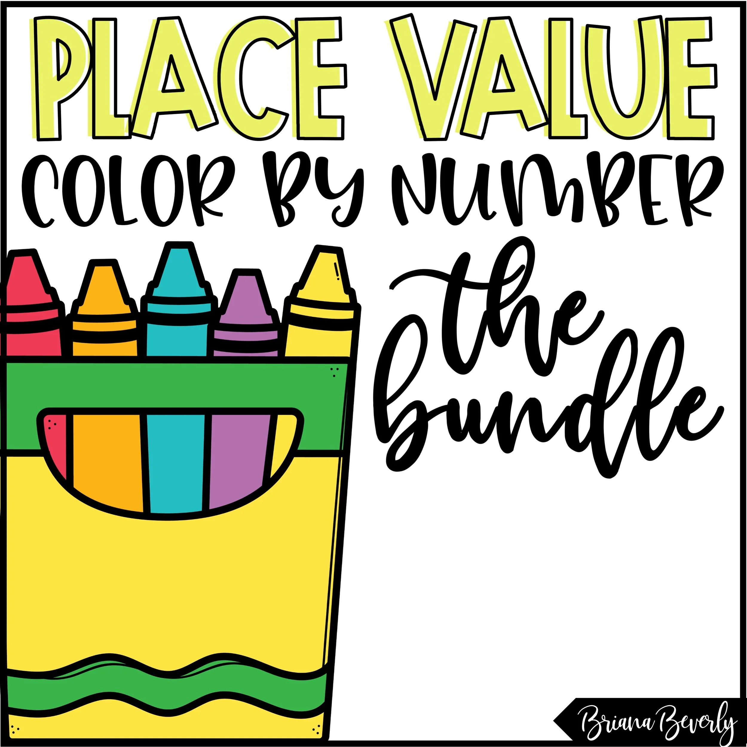 Place Value Color by Number BUNDLE