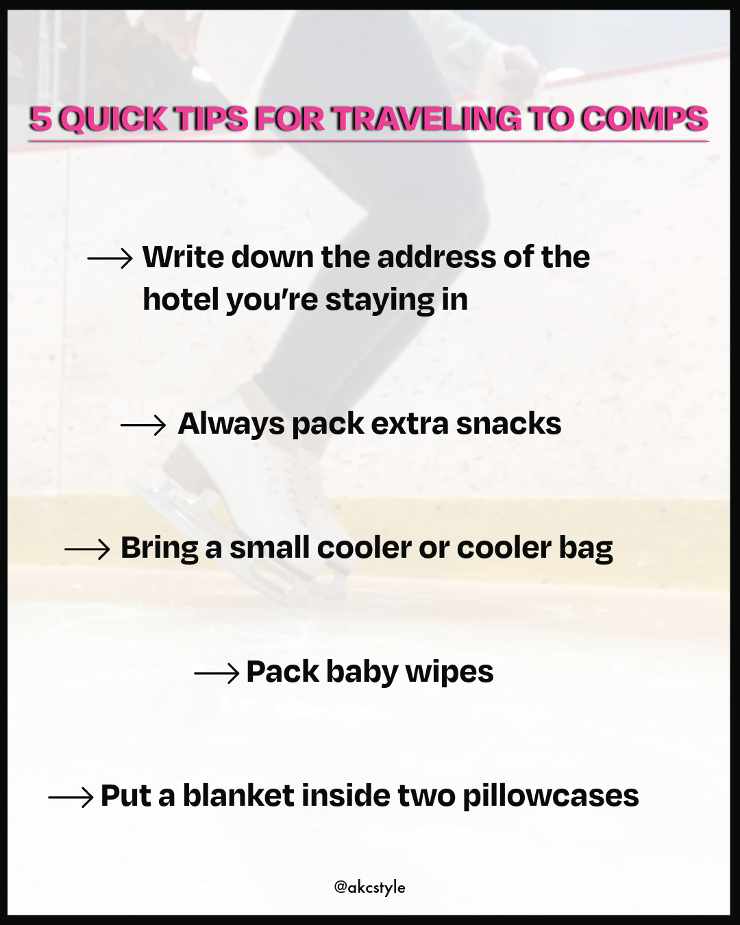 tips for figure skating competitions