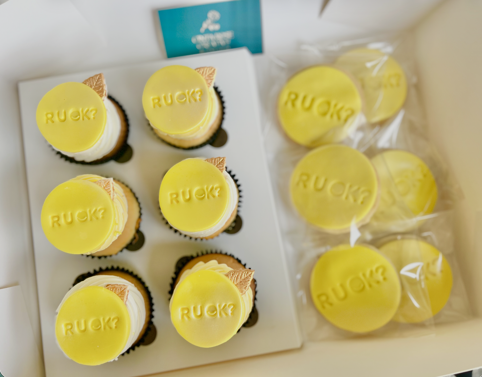 R U OK ? DAY CUPCAKES AND COOKIES