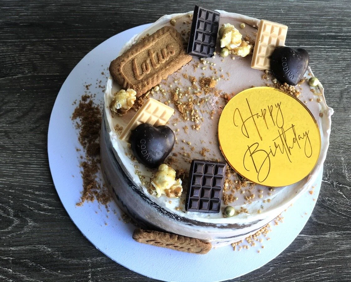 Choc Caramel Birthday Cake