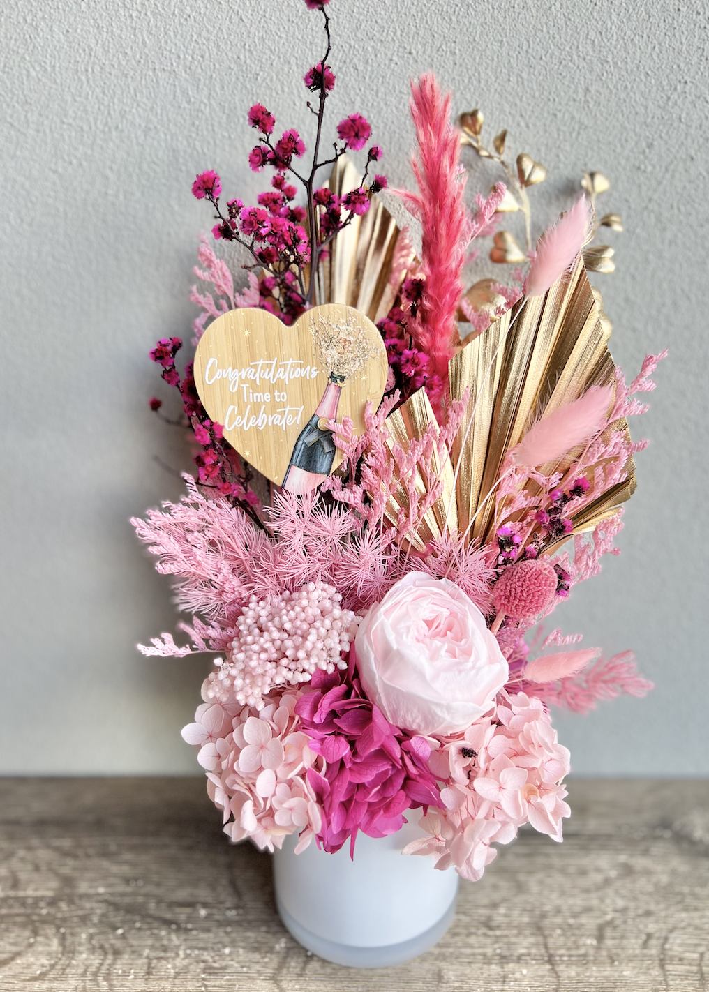 Celebration - Preserved Floral Vase Arrangement