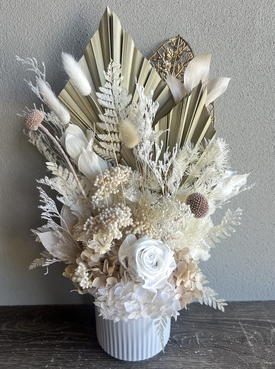 A FOREVER Floral Vase Arrangement - BLANCA ROSE