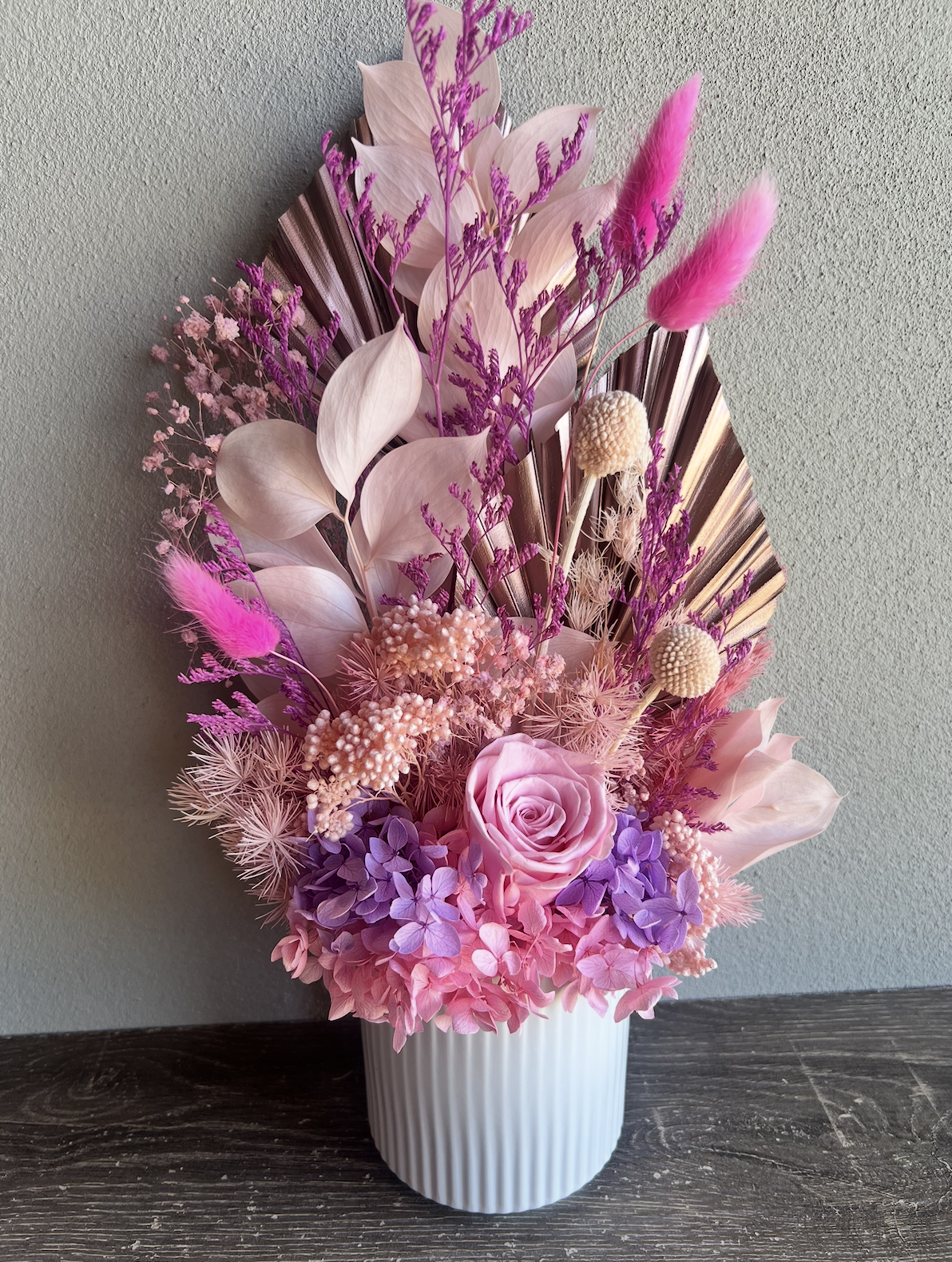 A FOREVER Floral Vase Arrangement - PINK BLOSSOM