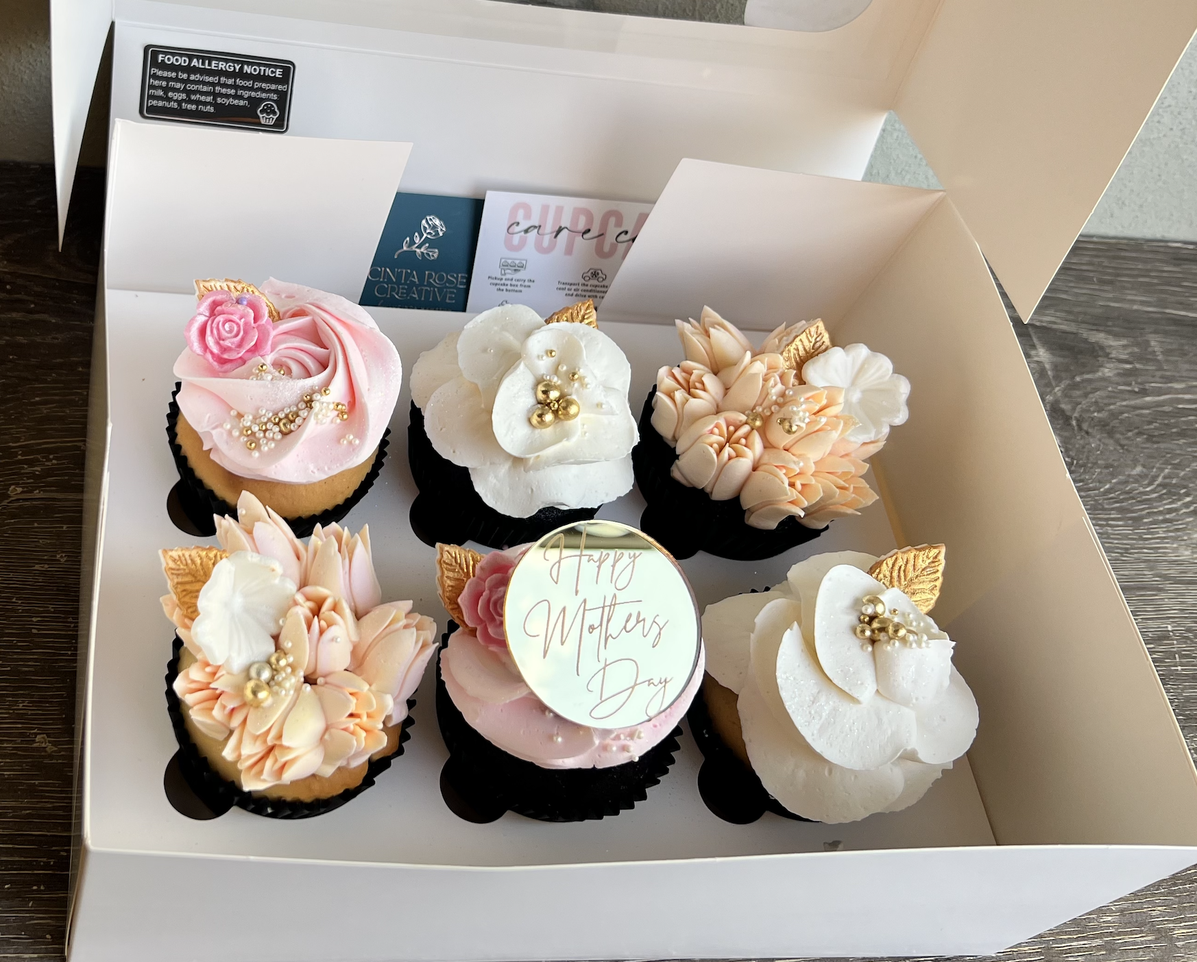 Mother's Day Floral Cupcakes