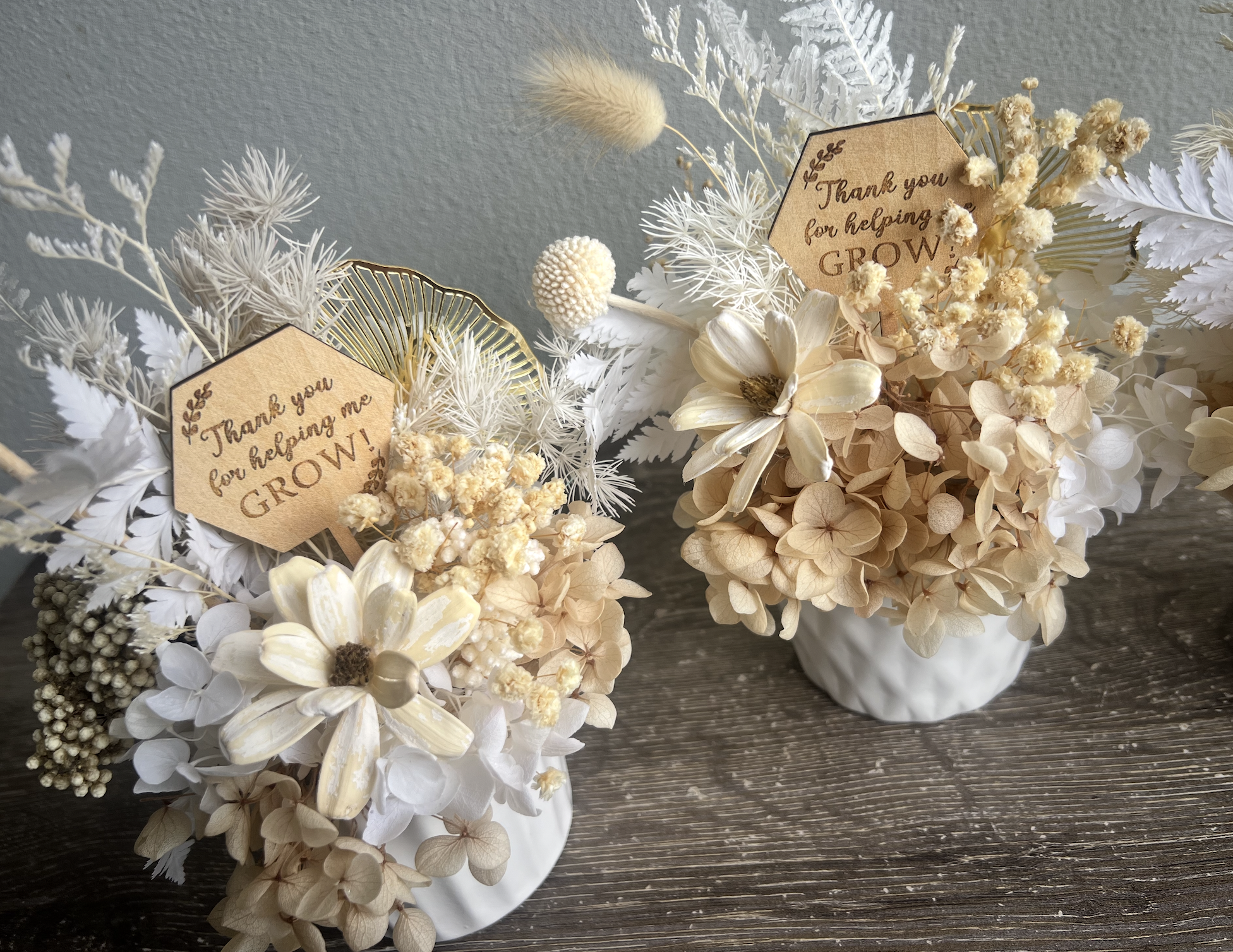 THANKS FOR HELPING ME GROW - Forever MINI Florals and Cupcakes