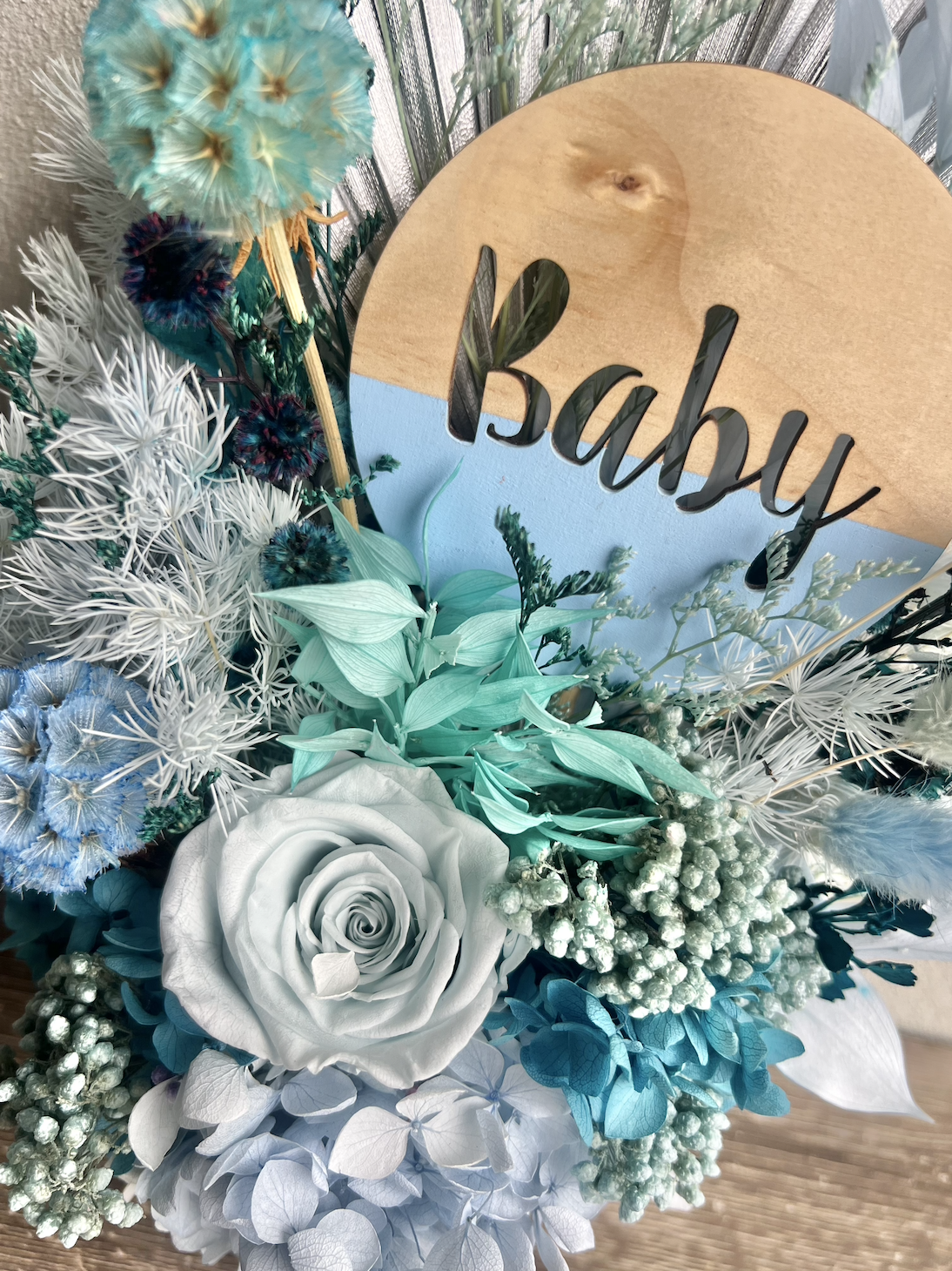 Baby Blue Forever Florals