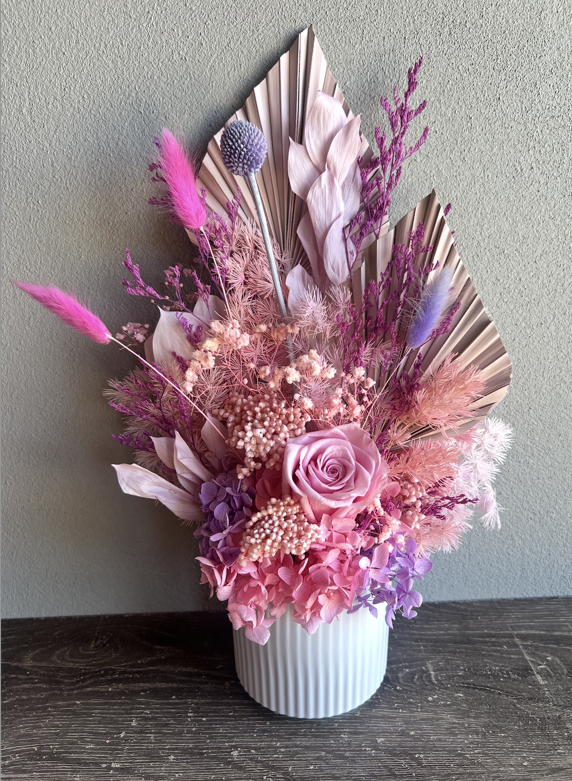 A FOREVER Floral Vase Arrangement - ROSA PINK