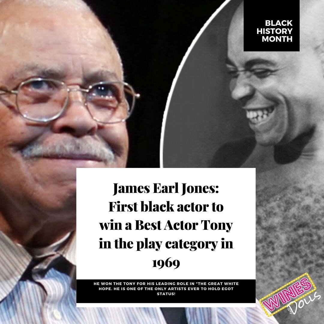 ✨BLACK HISTORY BROADWAY FACTS✨
.
James Earl Jones is the first black actor to receive a Tony in the play category. He won Best Actor for the Play, The Great White Hope in 1969. He is also one of the few distinguished artists to hold EGOT status!
.
#c