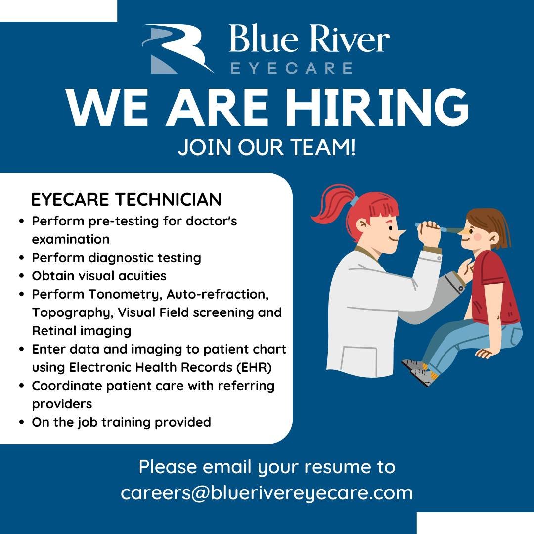 We are seeking someone who is friendly and outgoing to join our GROWING practice at our brand new location as an EyeCare Technician. No experience in the eyecare or healthcare field? No problem! We fully anticipate and welcome the idea of training yo