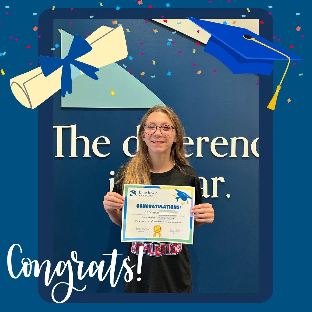 Today we celebrate Kandayce, who has successfully completed her Vision Therapy Journey!

We're so proud of you and excited for all the possibilities ahead. Help us by congratulating Kandayce on this incredible achievement! 💙✨

#BlueRiverEyeCare #Vis