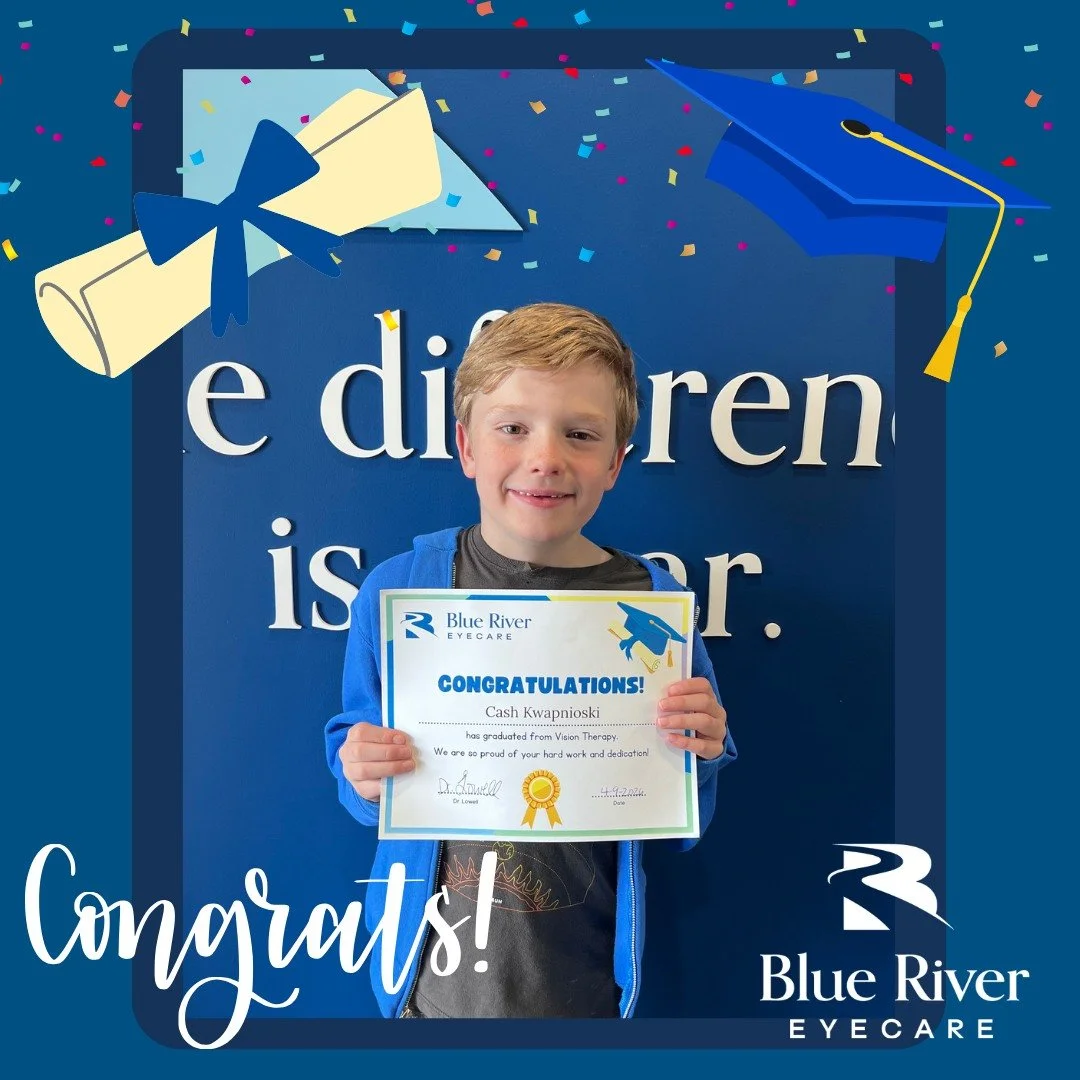 Today we celebrate Cash, who has successfully completed his Vision Therapy Journey!

"I am very please with the therapy program. I believe he made great improvement and I'm very grateful for Dr. Lowell's services and patience!"

We're so pr