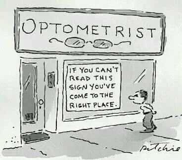 August is National Eye Exam Month, and this comic couldn&rsquo;t be more accurate &mdash; if reading the signs on any window feels like a challenge, we&rsquo;re ready to help.

Your annual eye exam is one of the easiest ways to protect your vision an