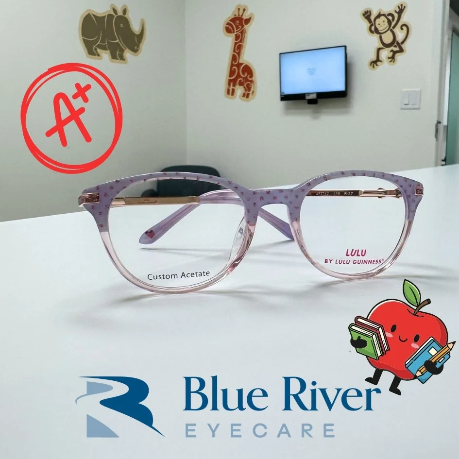 ✨ Feature Frame Friday ✨

Say hello to this adorable Lulu by Lulu Guinness custom acetate frame &mdash; playful pink, tiny polka dots, and classroom‑ready charm. Perfect for the kiddo who wants an A+ look to start the school year strong.

Stop in and