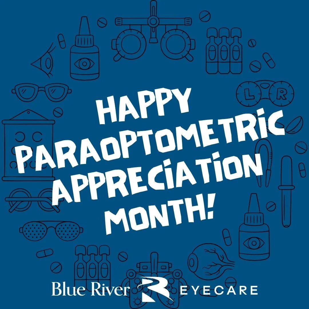 👁️💙 Happy Paraoptometric Appreciation Month! 💙👁️
September gives us the perfect chance to celebrate the incredible team that keeps Blue River EyeCare running with heart, skill, and dedication.

To our technicians, opticians, front desk crew, and 