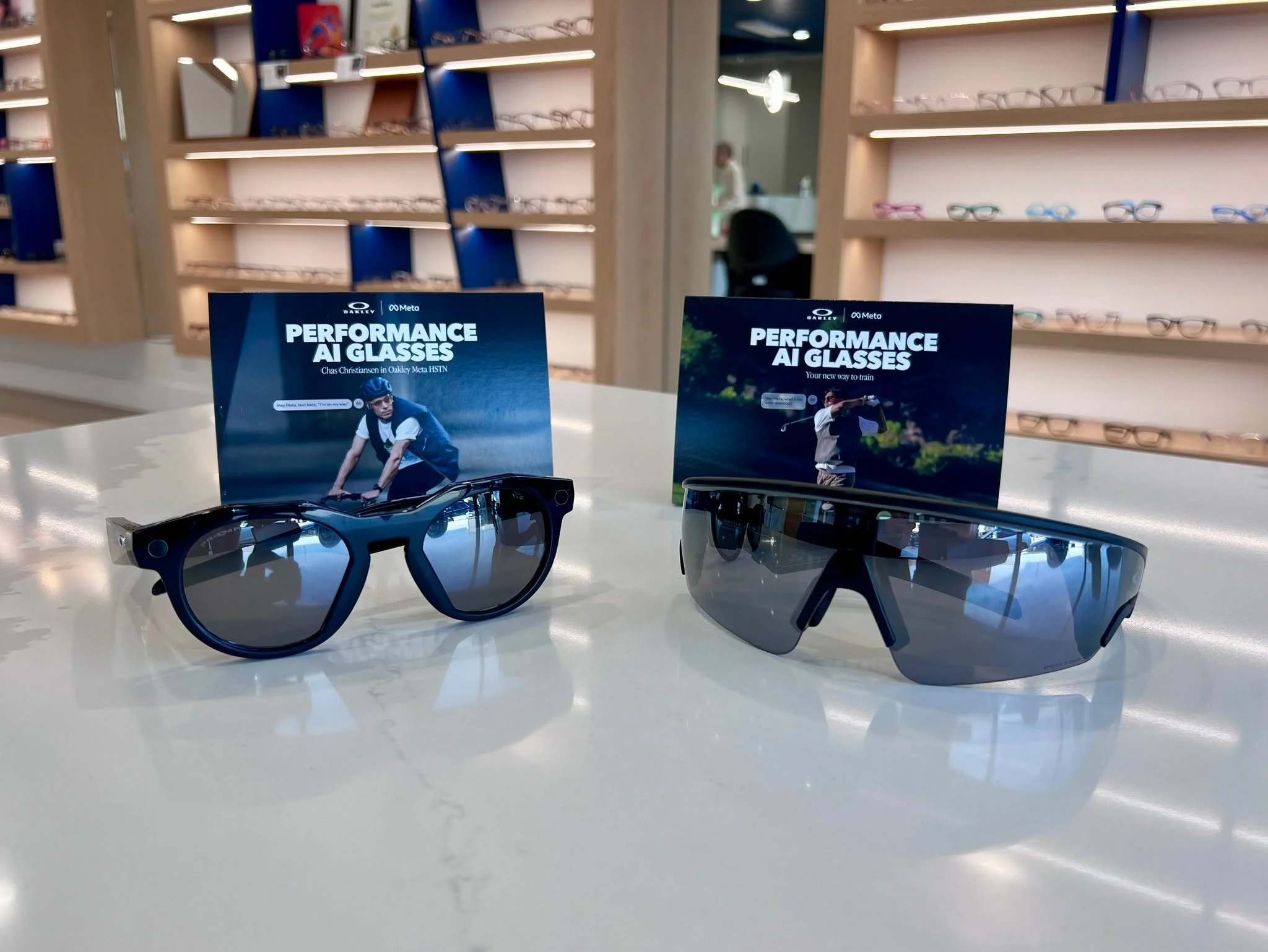 🔥 New at Blue River EyeCare &mdash; the Oakley Meta Frames 🔥

These frames are built for comfort, style, and total customization.
And the HSTN gives you options: prescription lenses, non‑prescription lenses, or full sunglasses.

Come see why everyo