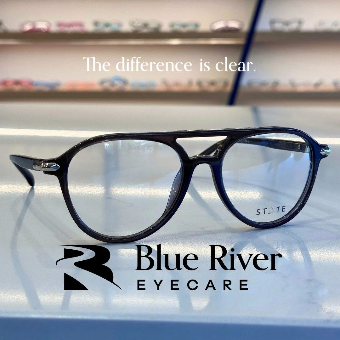 ✨ Feature Frame Friday ✨
This week we&rsquo;re showing off a standout look from STATE Optical Co. &mdash; a handcrafted frame with bold lines, rich color, and that unmistakable modern‑classic vibe.

If you love eyewear that feels intentional, elevate
