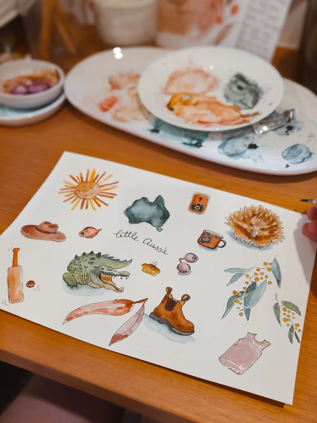 Help!
What else does my fun new little pattern need? 
🌞🥾🐊🍂🩷