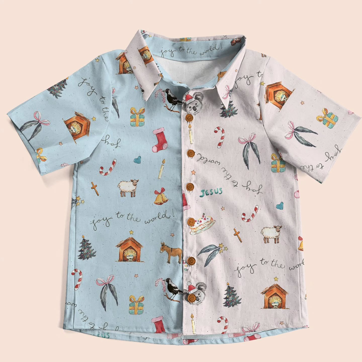 While lounging on the couch after a very large and delicious Christmas lunch one year, my brother-in-law and I decided that there was a lack of fun, Aussie themed matching family Christmas shirts that also carried the true meaning of Christmas- Jesus