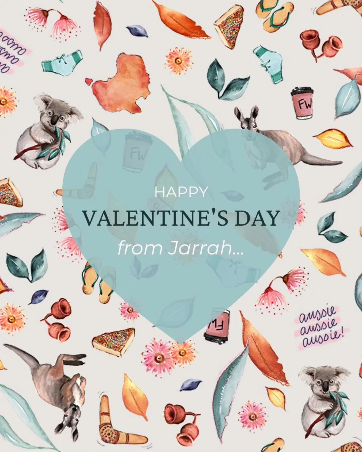 ⚠️Puppy spam alert⚠️
Just a bit of puppy love for your #valentinesday Valentine's gift! Featuring our fun Aussie @indi.pups lead designed by yours truly. 🩵🧡

We had a most wonderful Valentine's rainy day walk this morning as a family. How are you c