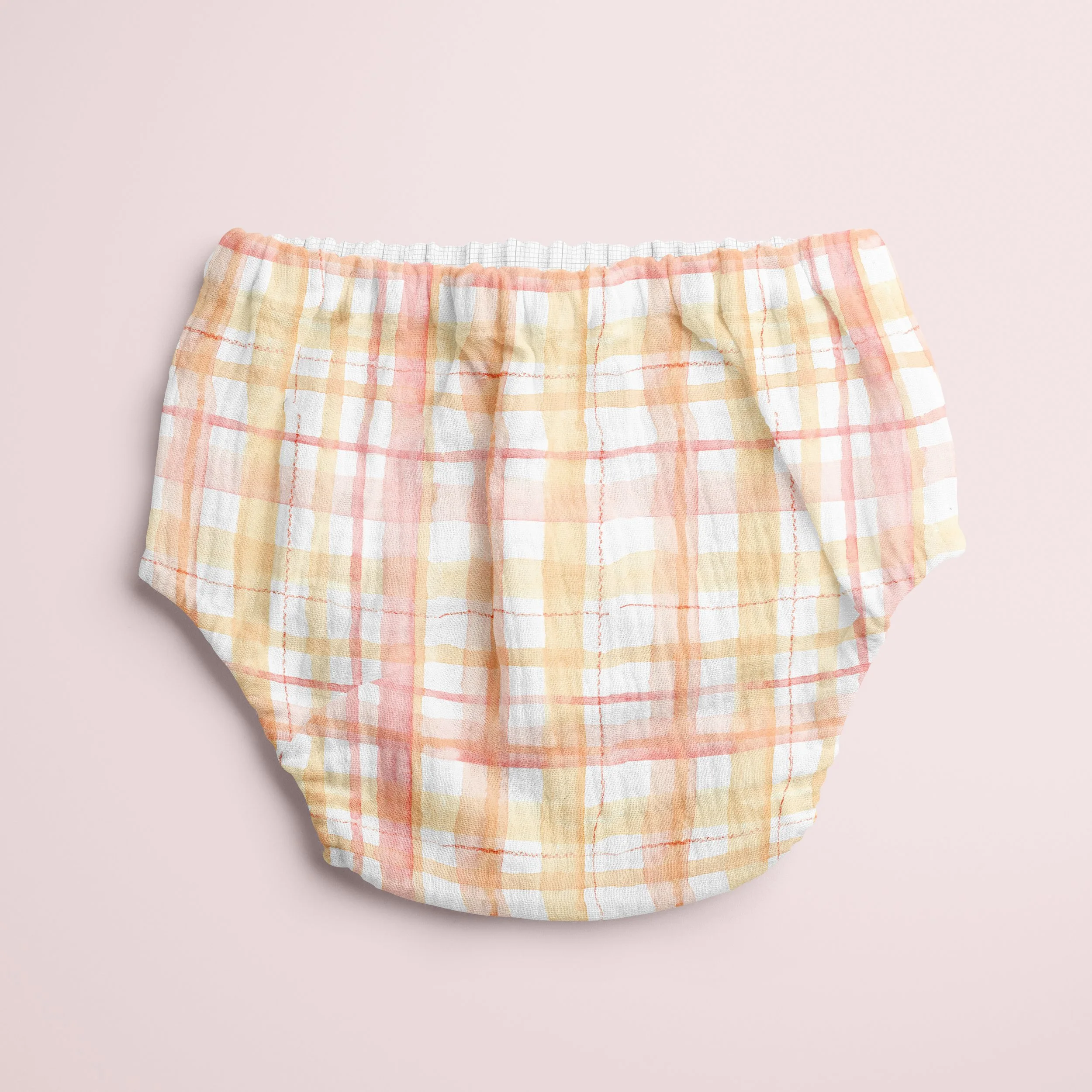 Peach Check Baby pants mu.jpg