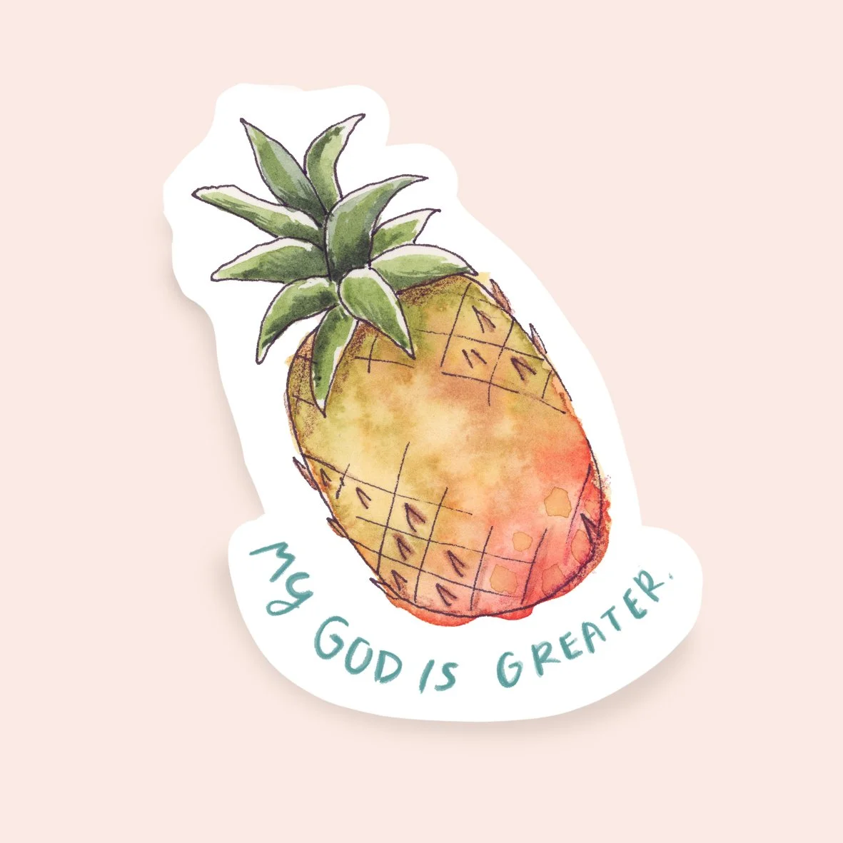 My God Pineapple sticker mu.jpg