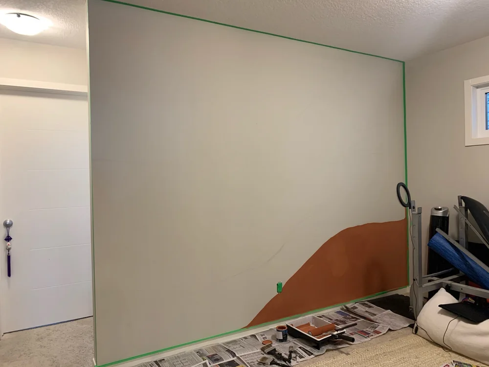 DIY Boho feature wall 