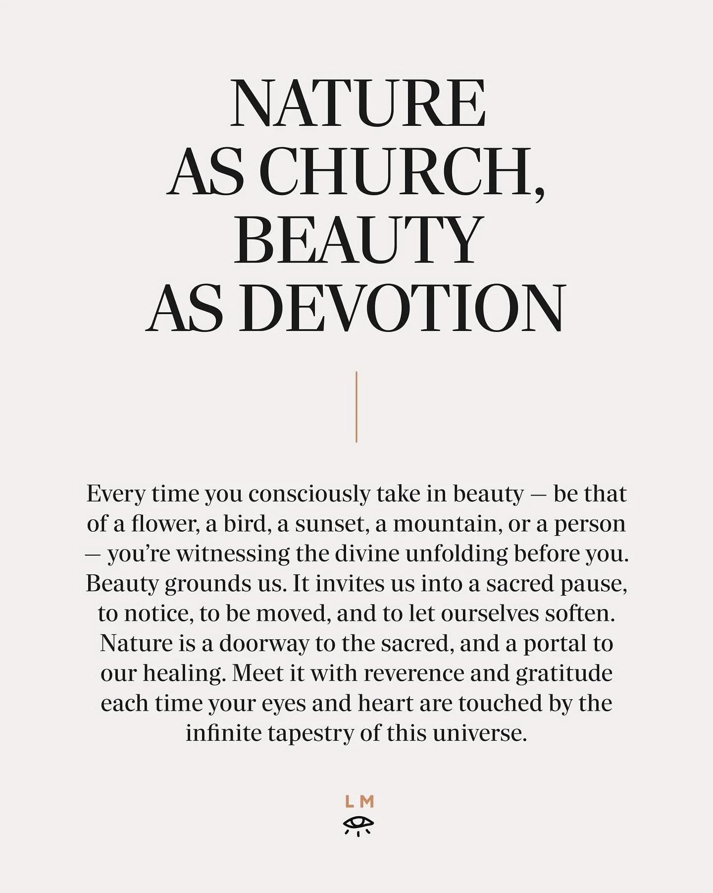 What&rsquo;s one moment of beauty that made you feel awe this week? For me, it was touching a giant tree&rsquo;s bark, and the sound of last night&rsquo;s heavy rain ✨

#beauty #natureconnection #spirituality #healing #devotion #universallove #onenes