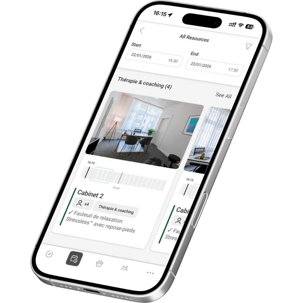 Application mobile mhp | therap affichée sur smartphone