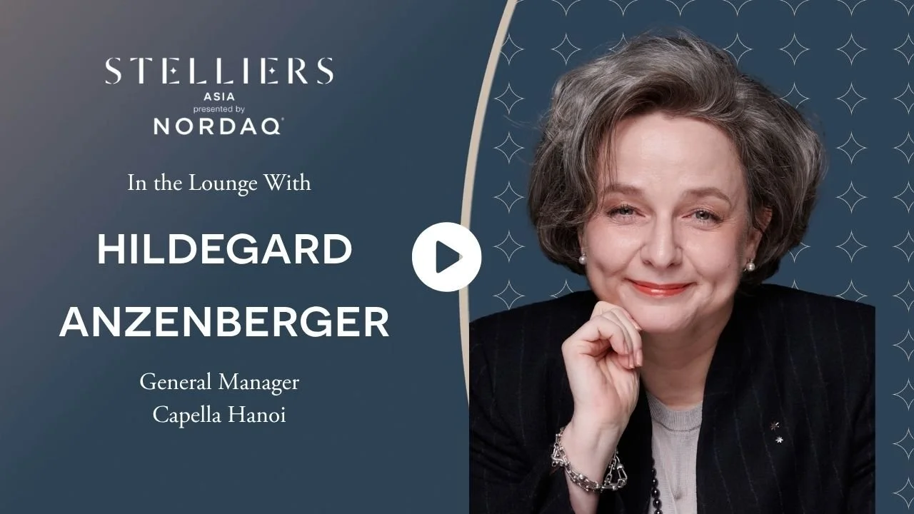 In the Lounge with Hildegard Anzenberger at Capella Hanoi