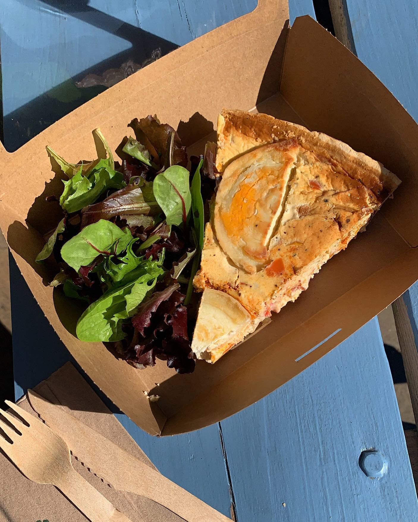 Our local butchers have been busy making us a selection of quiches, sausage rolls and spinach, feta &amp; leek pasties to enjoy this weekend ☀️😋