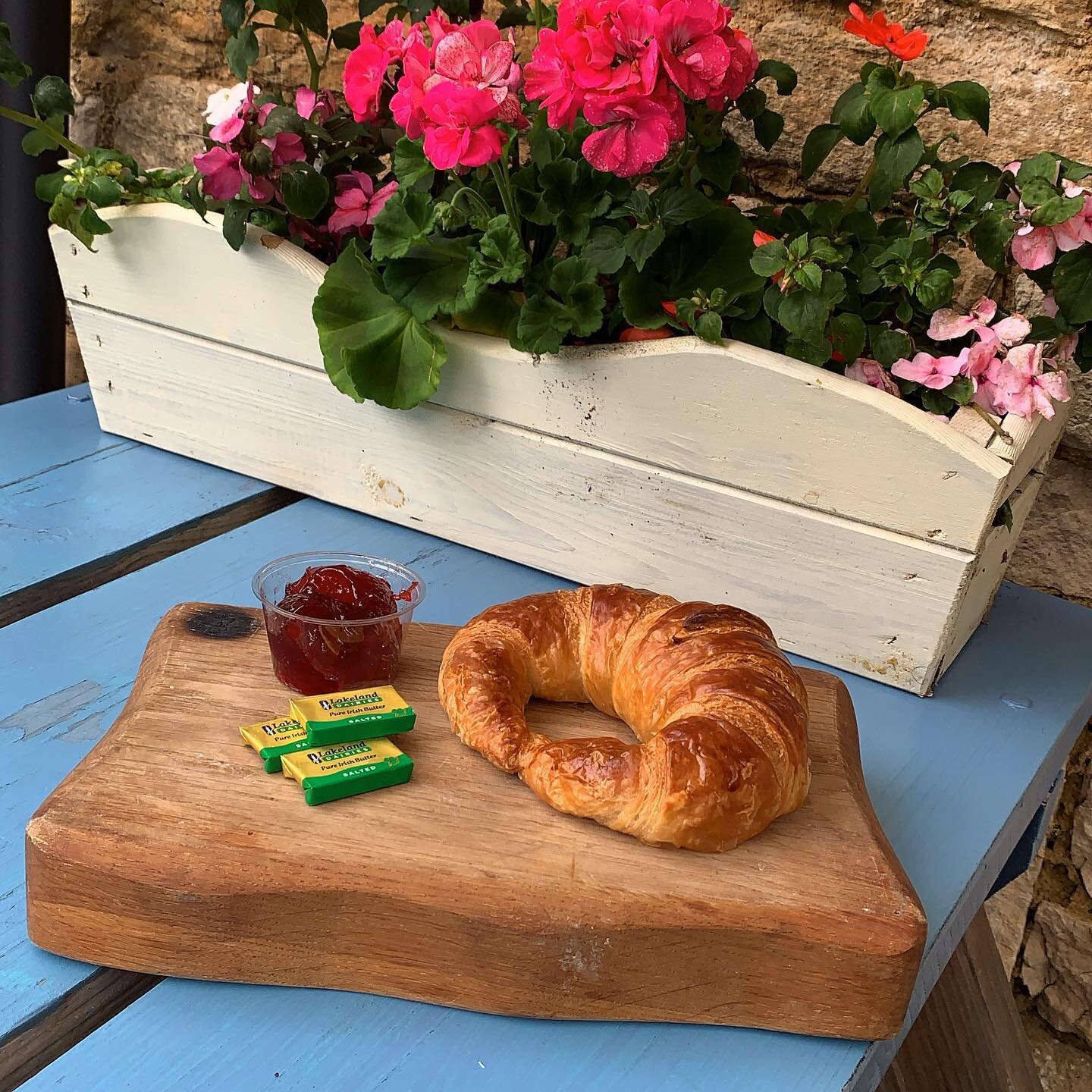 There&rsquo;s nothing better than a freshly baked croissant to start the day! ☕️ Ours are made locally from the @theoldbakehouse.wiltshire in Malmesbury 🥐