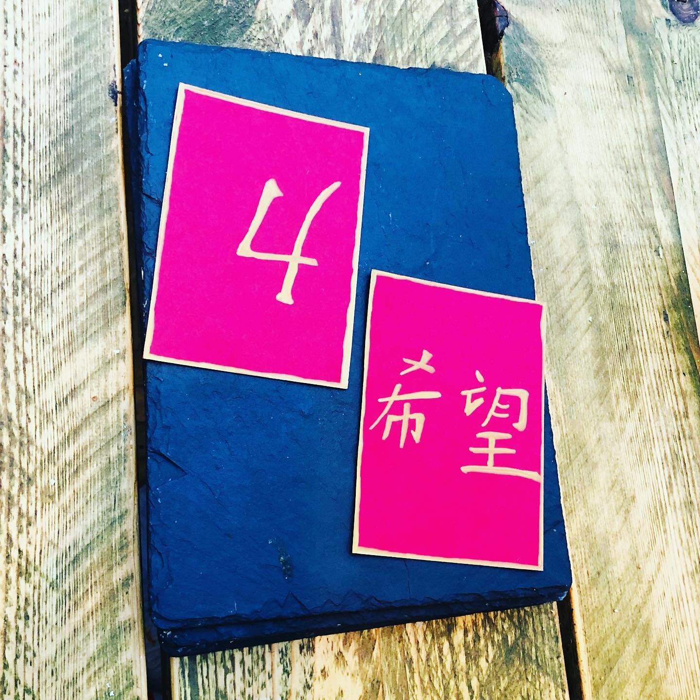 How are you staying sane in lockdown? 

I&rsquo;ve been tinkering with a bit of creativity and writing these Chinese symbols for &lsquo;hope&rsquo; and &lsquo;strength&rsquo; which we all need some of in abundance!

Another thing I&rsquo;ve been doin