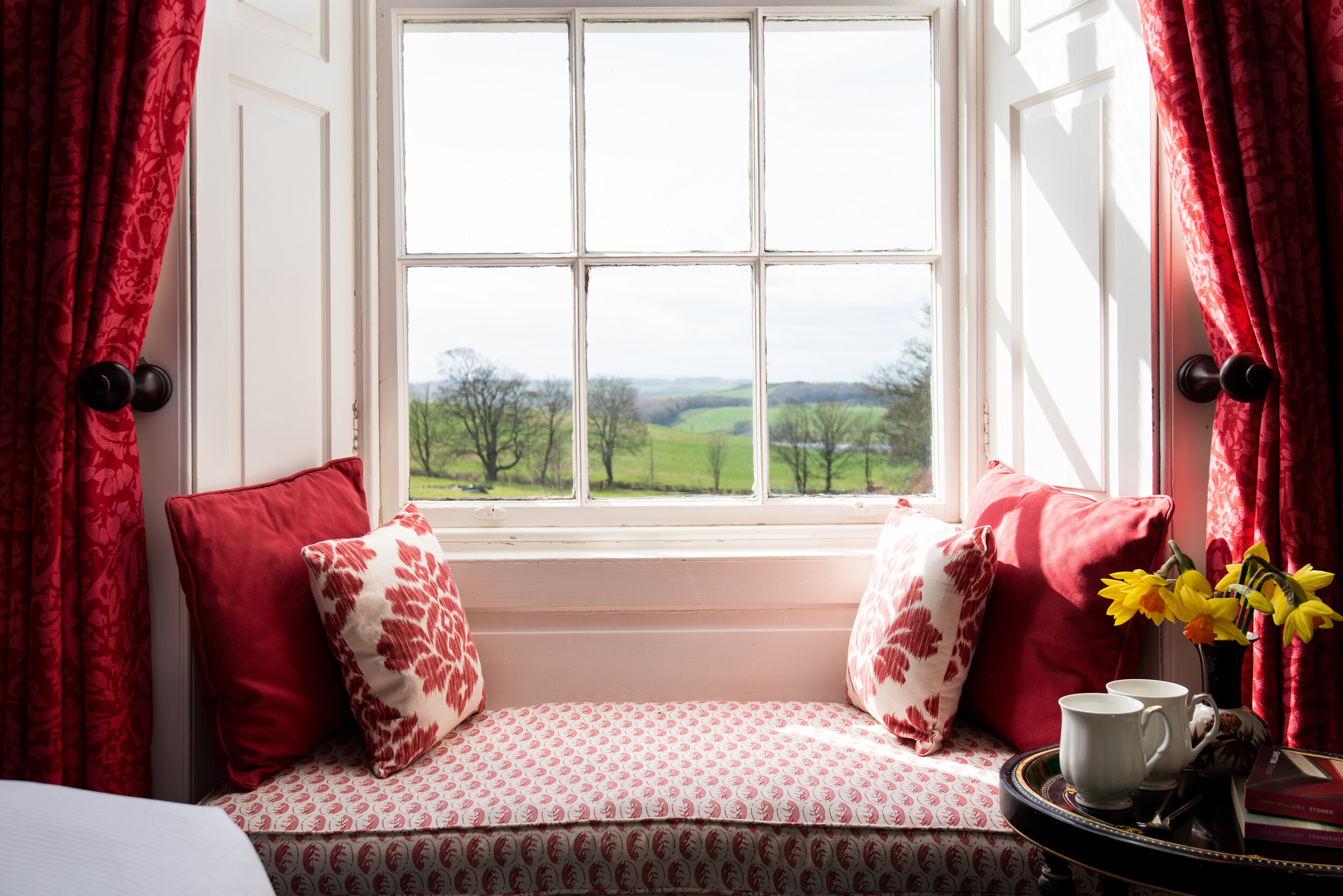 View from Yellow - not so Yellow! - Room Budle Hall Bamburgh