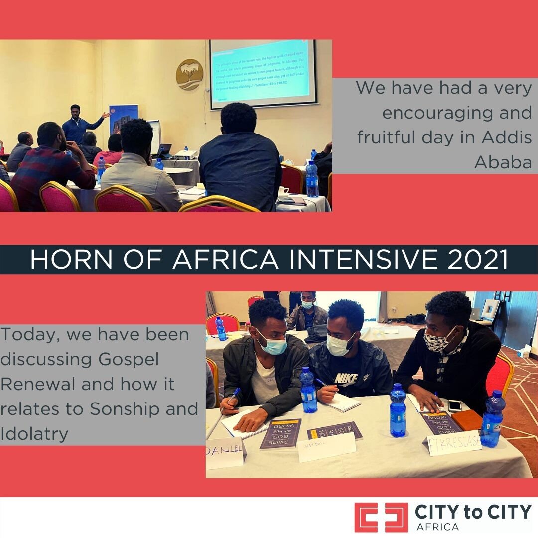 Some feedback from the team in Addis Ababa from todays sessions at the Horn of Africa Intensive😃

#Mission #Gospel #City #GospelMovement #GospelRenewal #MinitryLeaders #CitytoCity #CTC #CitytoCityAfrica #CTCAfrica #CTCAfrica2021 #Hornofafrica #Inten