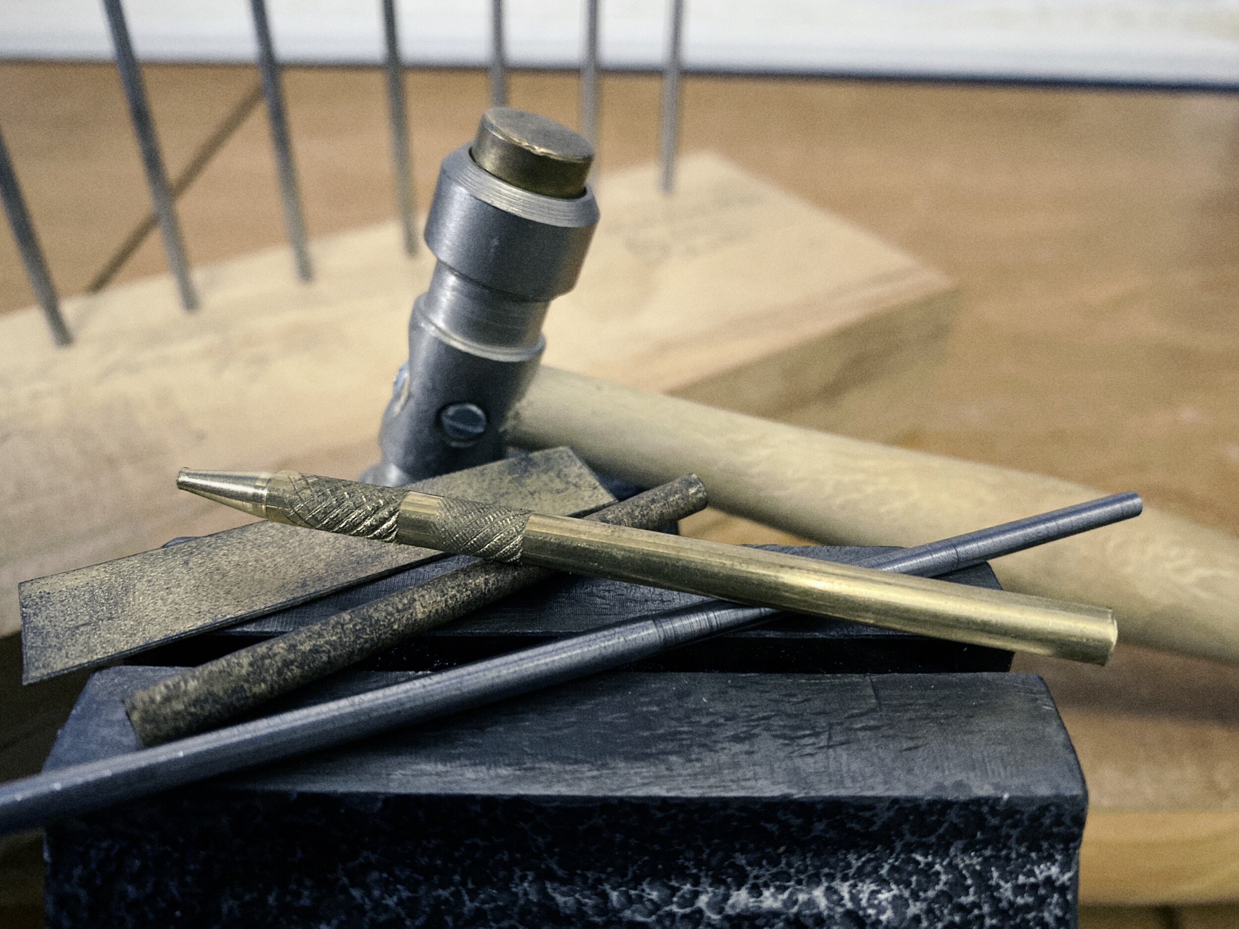 A Brass Non-Marring Rolled Staple Tool — Wild Goose Studios