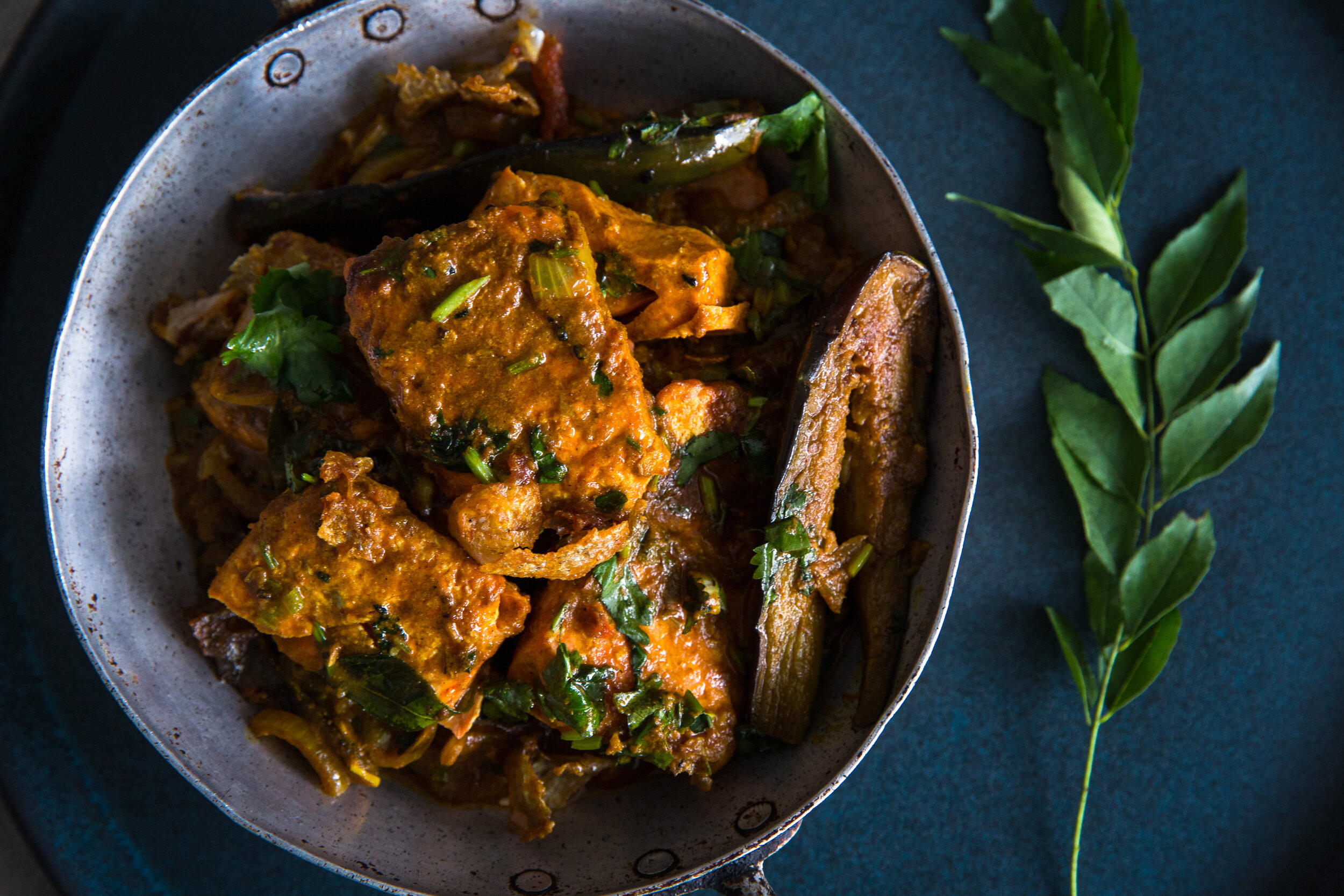 Chef's Social - Aubergine and Fish Curry 