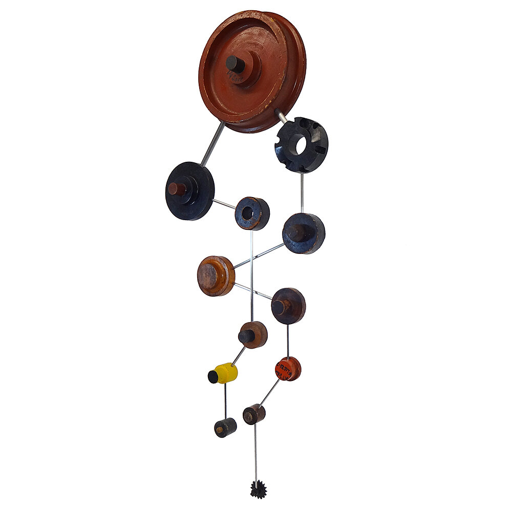 Mid-Century Modern Wall Art Sculpture from the Right