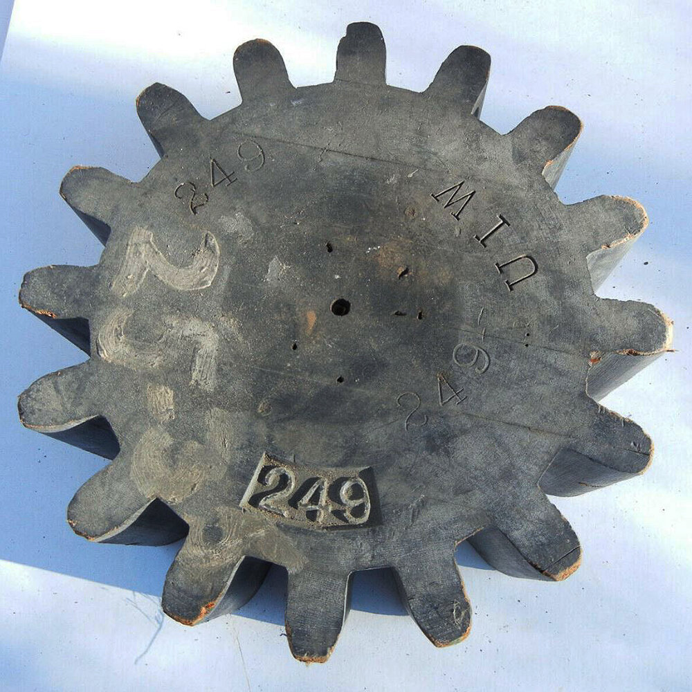 Original 14" Diameter Wood Foundry Gear Mold